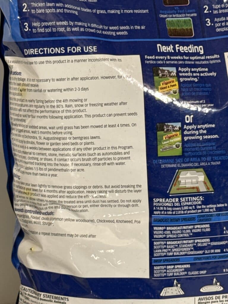 Vigoro Crabgrass Preventer & Lawn Fertilizer – 14.06 lbs., Covers 5,000 sq. ft., Pre-Emergent Weed Control + Lawn Feeding - Image 4